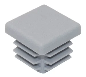 Заглушка квадратная для труб 25х25 мм, черная