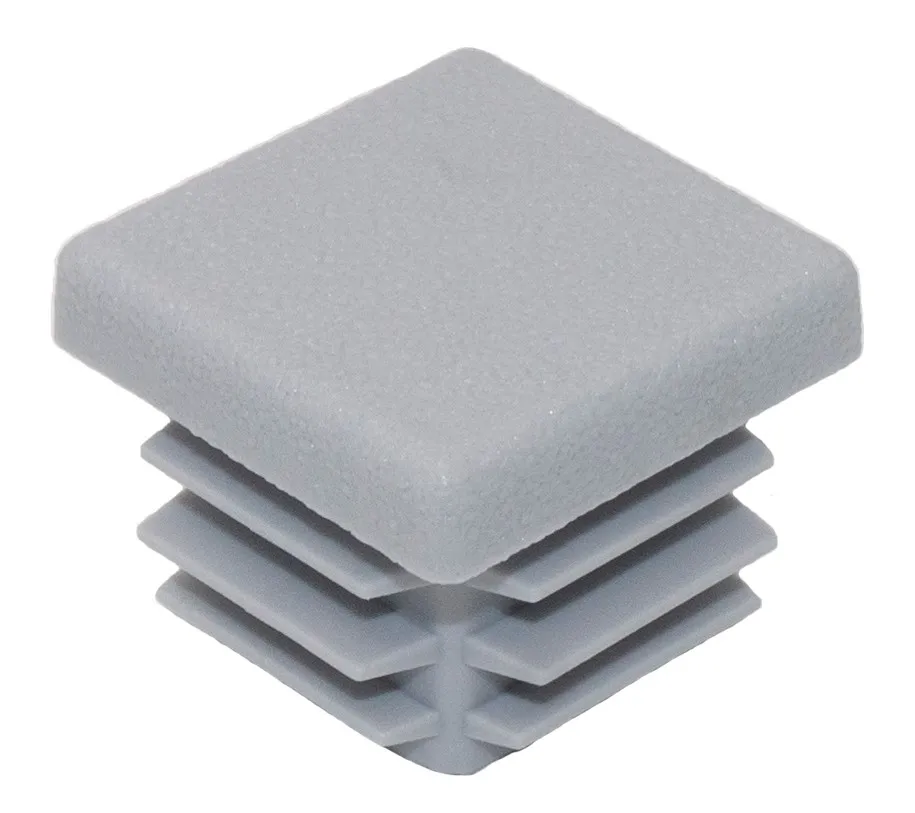 Заглушка квадратная для труб 25х25 мм, черная