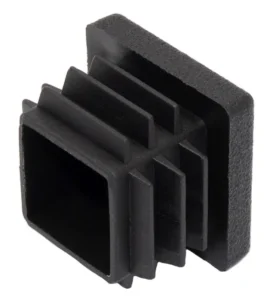 Заглушка квадратная для труб 25х25 мм, черная