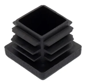 Заглушка квадратная для труб 25х25 мм, черная