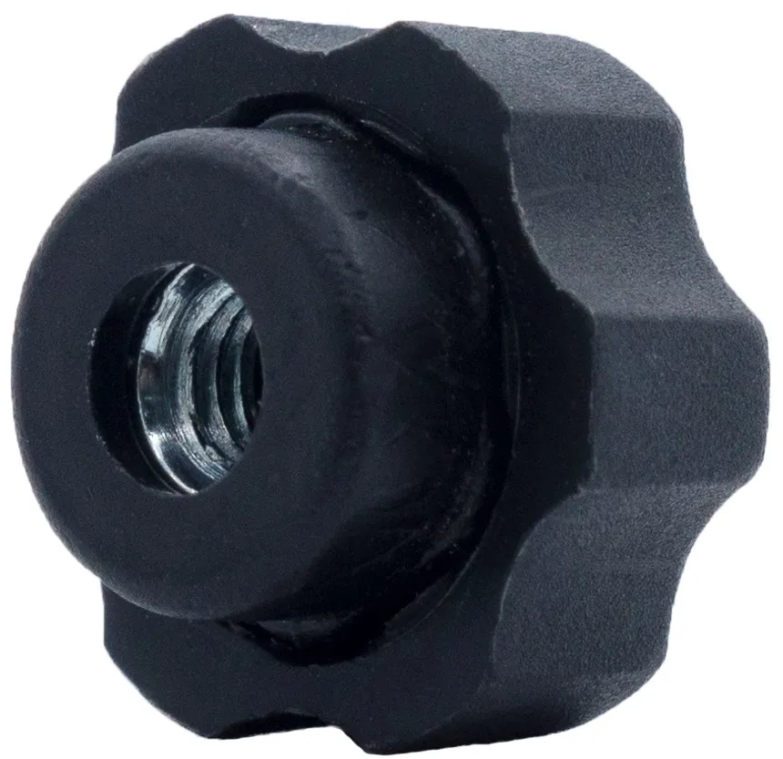 Барашек 21мм,М6 (комплект с гайкой) серый