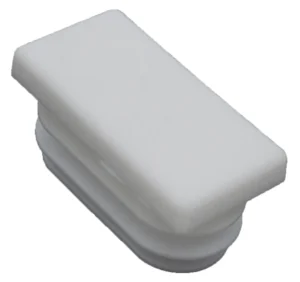 Заглушка пластиковая прямоугольная для труб 15х30, красная