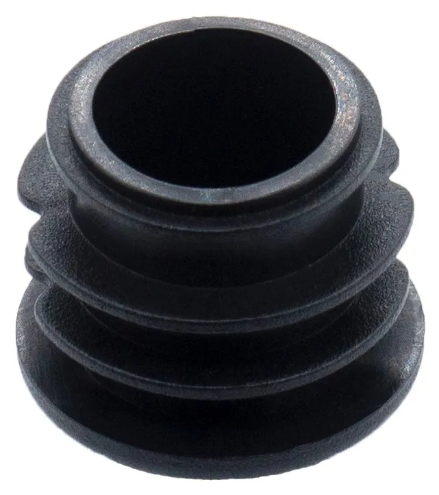 Заглушка для труб Ø25 мм, внутрення, полусферическая, черная