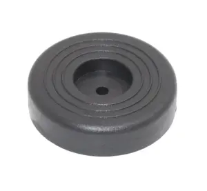 Подпятник пласт. основ. 25мм, под отв. 3мм потай., черный