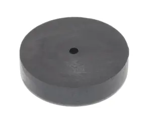 Подпятник пласт. основ. 25мм, под отв. 3мм потай., черный