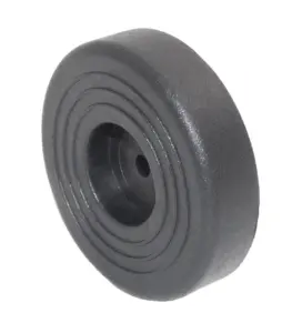 Подпятник пласт. основ. 25мм, под отв. 3мм потай., черный