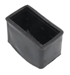 Заглушка пластиковая прямоугольная для труб 25х50 мм, наружная, белая