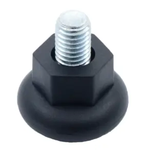 Опора резьбовая ОР38-12х15 под ключ,черная