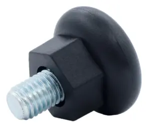 Опора резьбовая ОР38-12х15 под ключ,черная