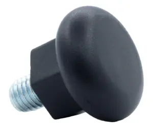 Опора резьбовая ОР38-12х15 под ключ,черная