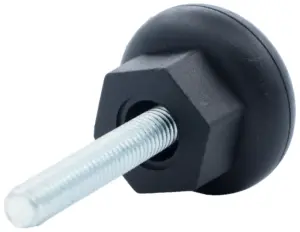 Опора резьбовая ОР38-8х55 под ключ,черная