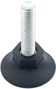 Опора резьбовая ОР48-12х15 коническая под ключ, черная