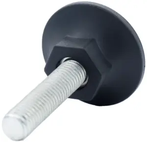 Опора резьбовая ОР48-12х15 коническая под ключ, черная