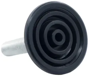 Опора резьбовая ОР48-12х25 коническая под ключ, черная