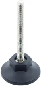 Опора резьбовая ОР48-8х120 коническая под ключ, черная