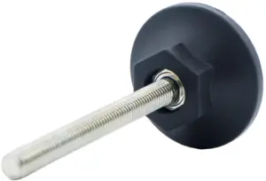 Опора резьбовая ОР48-8х120 коническая под ключ, черная