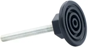 Опора резьбовая ОР48-8х120 коническая под ключ, черная