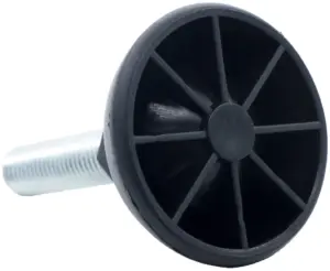 Опора резьбовая ОРШ49-12х15 шарнирная, черная