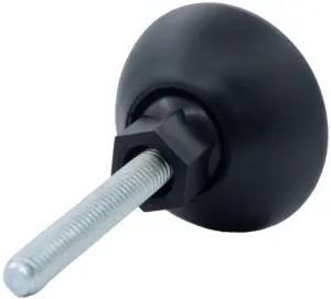 Опора резьбовая ОРШ49-8х65 шарнирная, черная