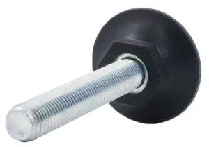 Опора резьбовая ОР58-16х100 с круглым основанием,черная