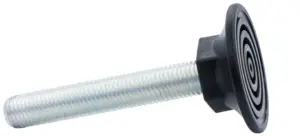 Опора резьбовая ОР58-16х110 с круглым основанием,черная