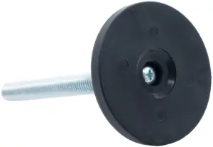 Опора резьбовая ОР60-10х100 поворотно-шарнирная, черная