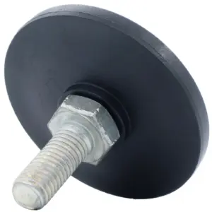 Опора резьбовая ОР60-10х20 поворотно-шарнирная, черная