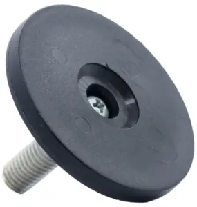 Опора резьбовая ОР60-10х15 поворотно-шарнирная, черная