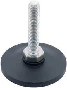 Опора резьбовая ОР60-10х55 поворотно-шарнирная, черная