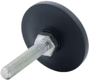 Опора резьбовая ОР60-10х55 поворотно-шарнирная, черная