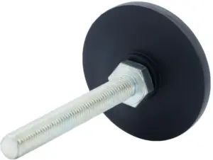 Опора резьбовая ОР60-10х80 поворотно-шарнирная, черная