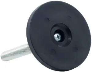 Опора резьбовая ОР60-10х80 поворотно-шарнирная, черная