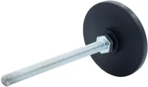 Опора резьбовая ОР60-8х100 поворотно-шарнирная, черная