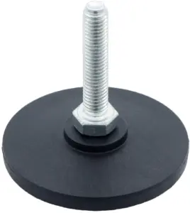 Опора резьбовая ОР60-8х40 поворотно-шарнирная, черная