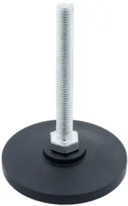 Опора резьбовая ОР60-8х80 поворотно-шарнирная, черная