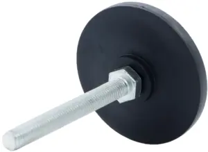 Опора резьбовая ОР60-8х70 поворотно-шарнирная, черная