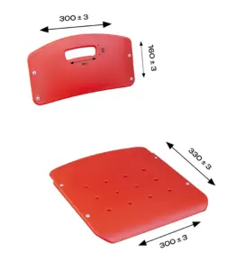 Комплект Plywood спинка, сиденье 330, цвет Светло-голубой