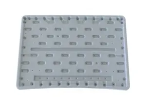 Столешница парты одноместная, эргоном, пенал, глуб. 500 шир. 700, васильковый