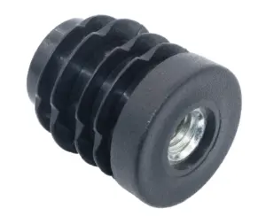 Заглушка круглая с резьбой d 25мм, ЗР 25М8,черная